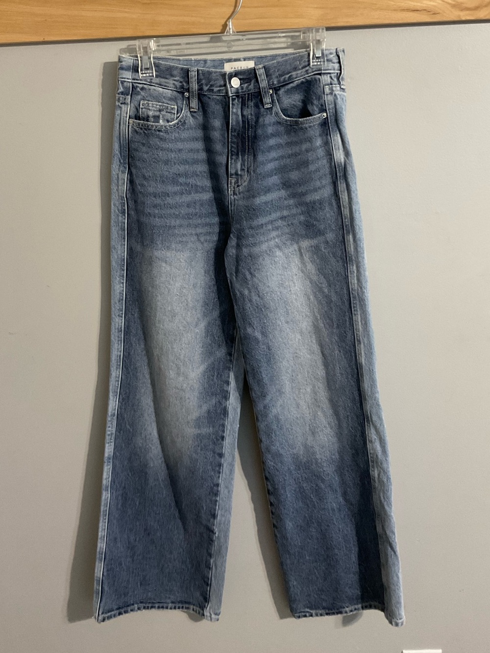 PacSun Baggy Wide-Leg High-Rise Two Tone Jeans. 25” Waist